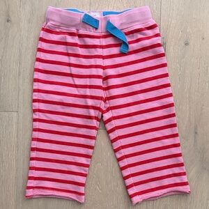 Mini Boden Pink Striped Pants